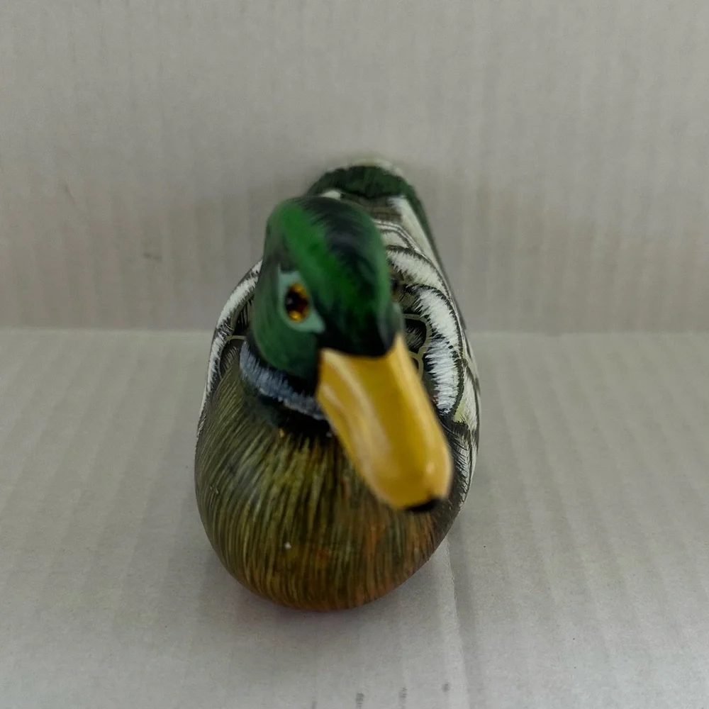 Handcrafted Wooden Duck Figurine - Picture 2 of 14